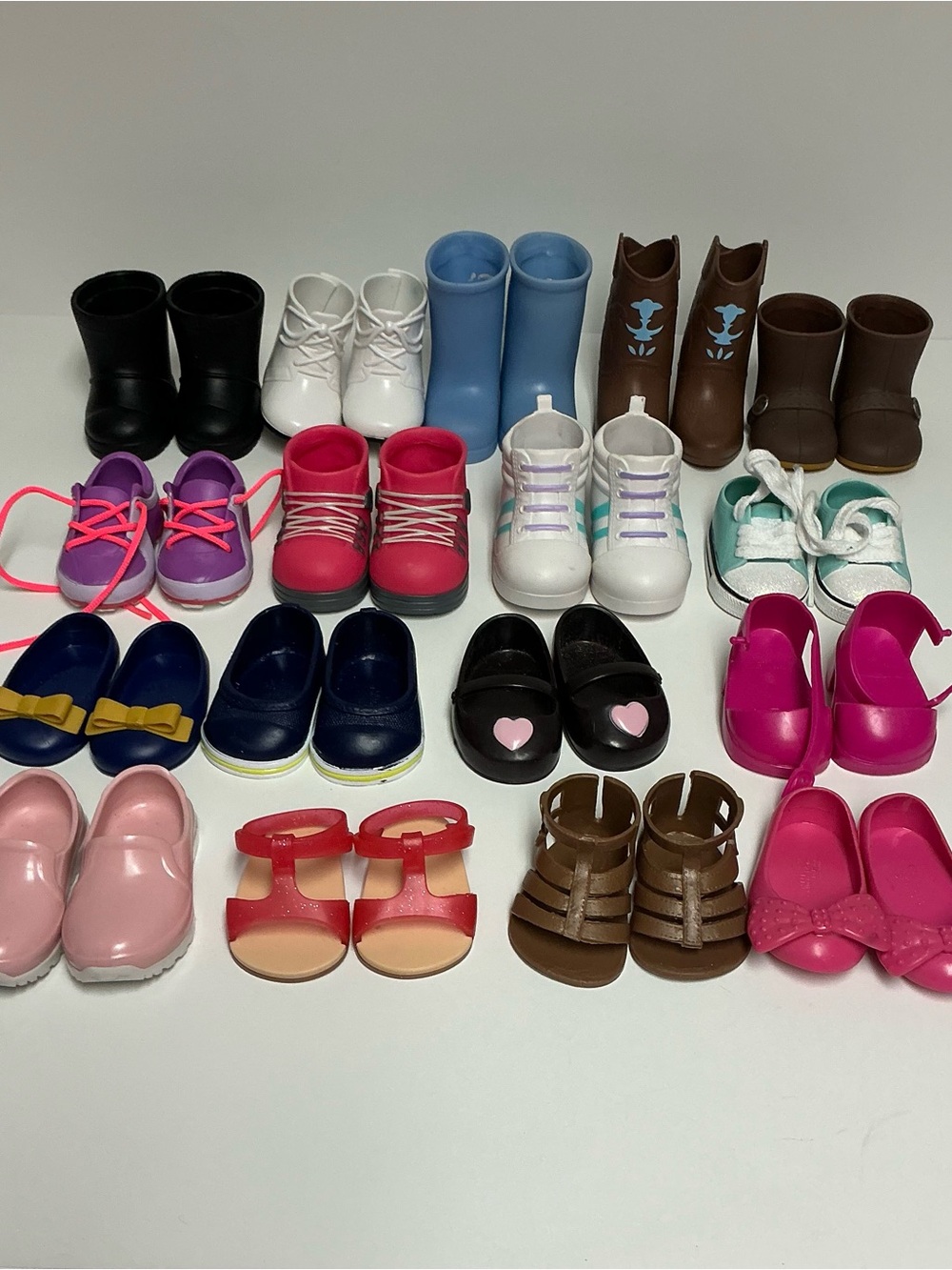 Doll Accessories Lot- Shoes & Boots for 18" Dolls
